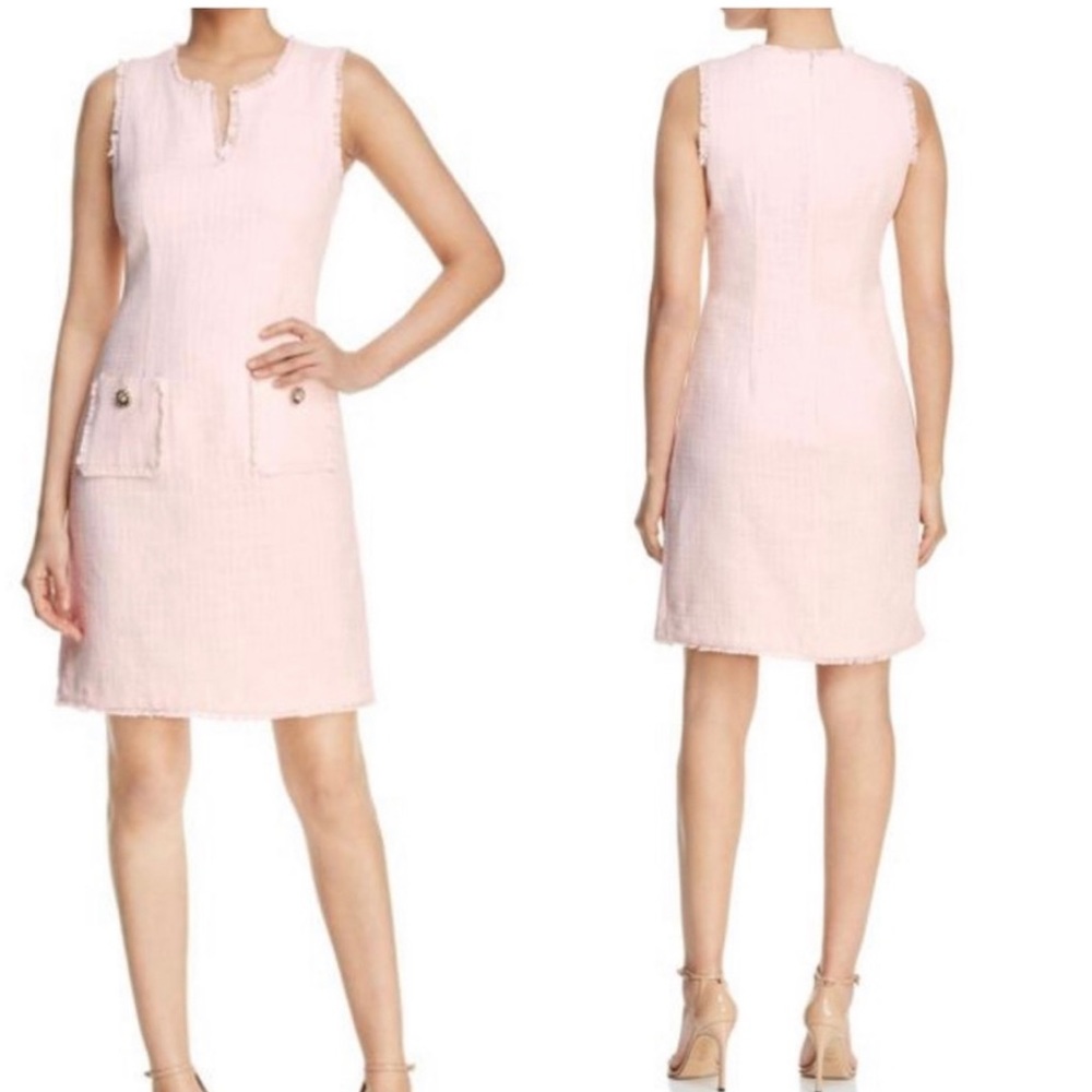 Karl Lagerfeld Light Pink Sleeveless Shift Dress